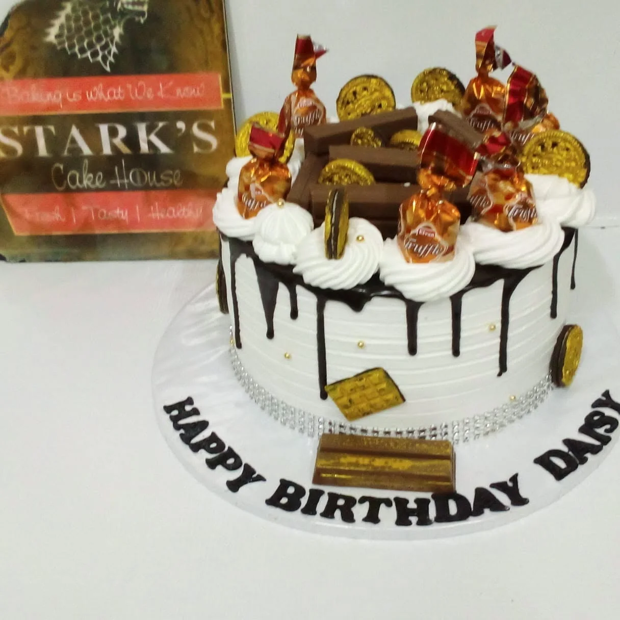 Chocolate birthday cake by Stark’s Cake House in Turkana