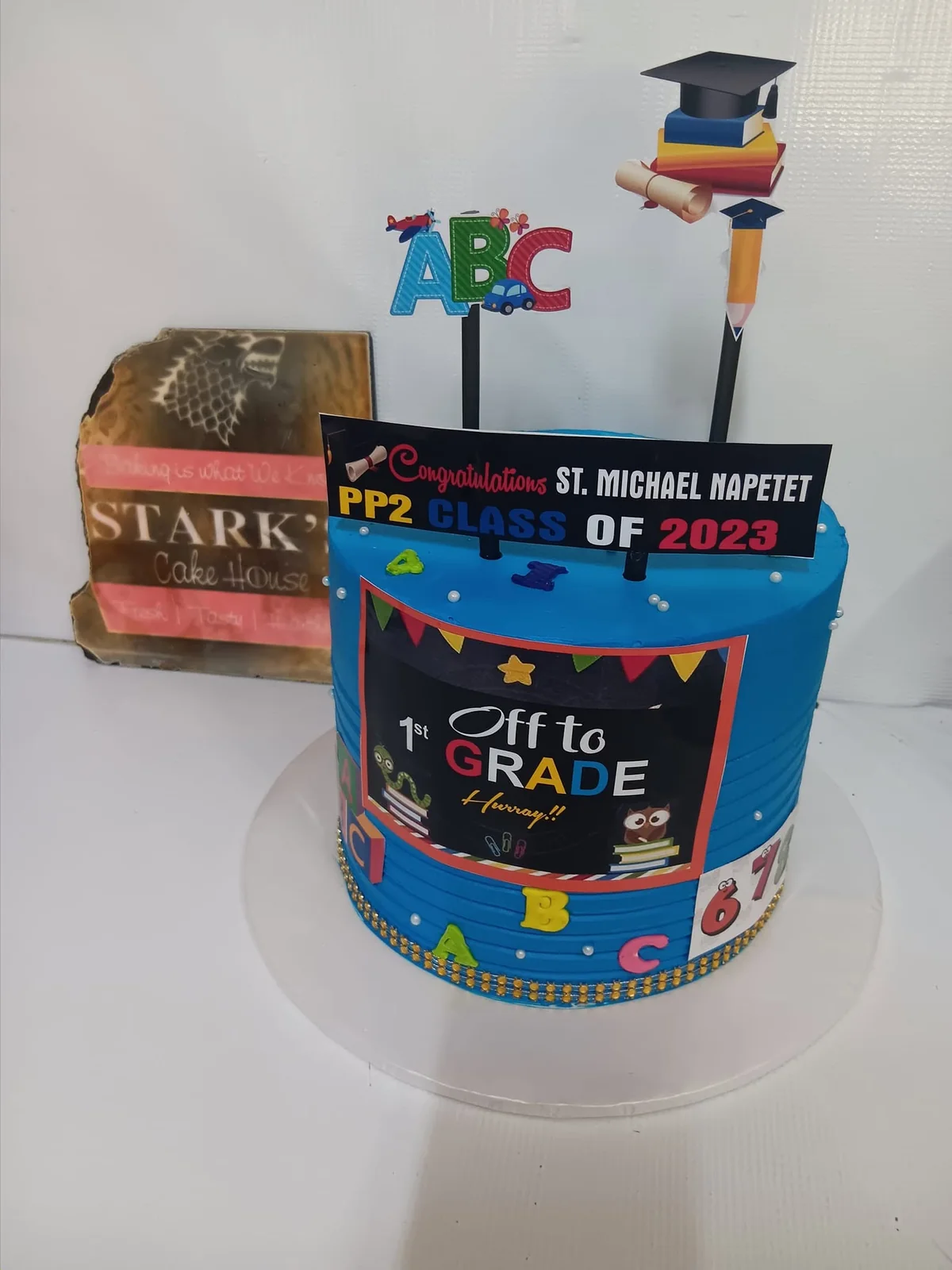 School graduation cake by Stark’s Cake House in Turkana