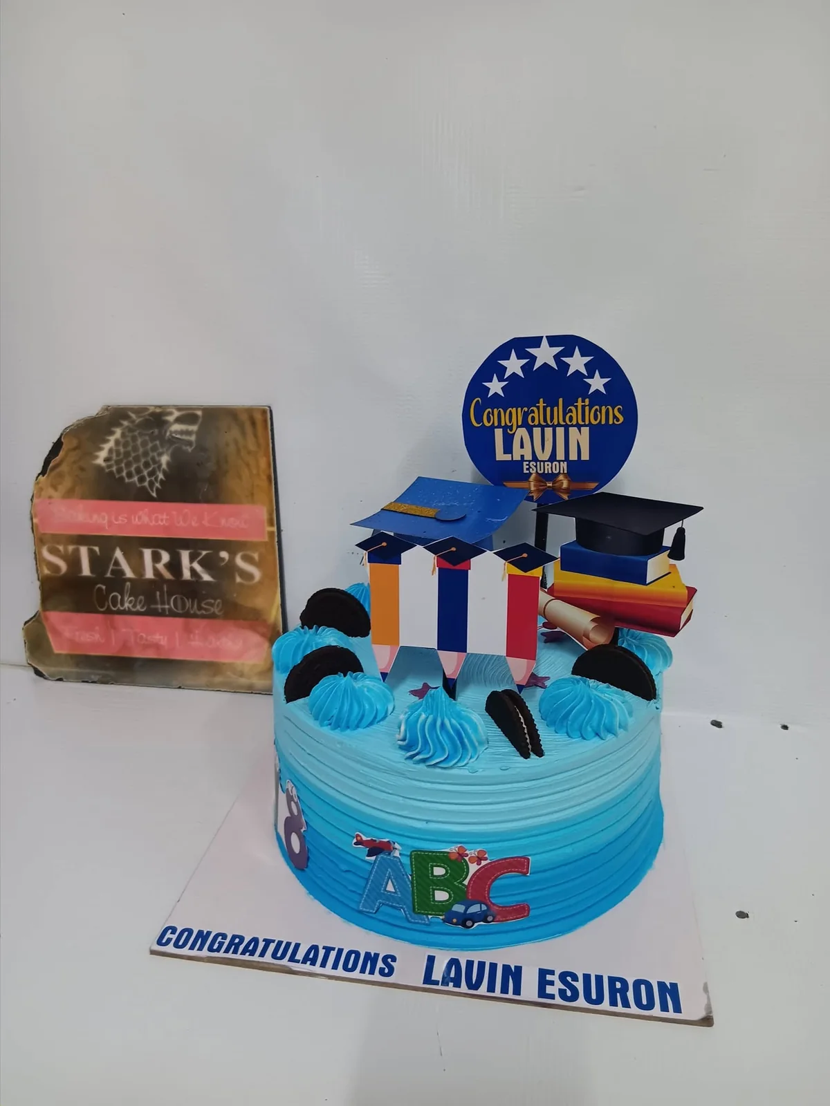 School graduation celebration cake by Stark’s Cake House in Turkana
