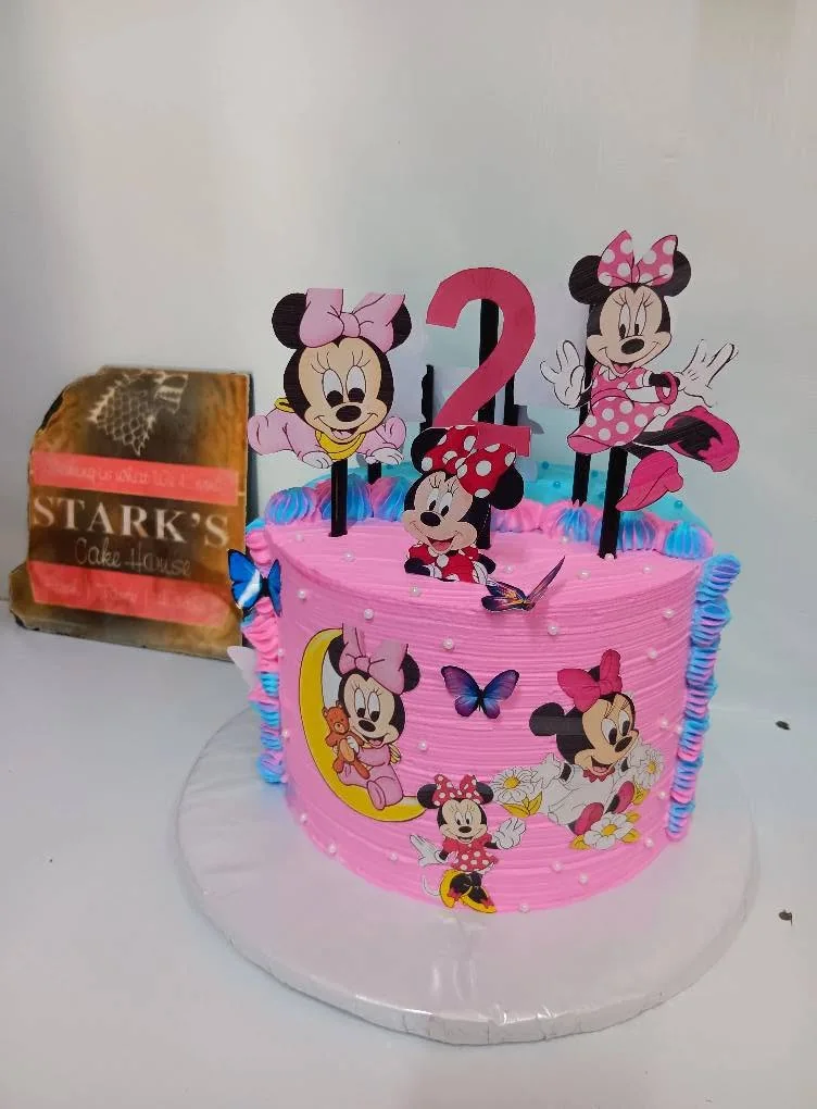 Kids character celebration cake by Stark’s Cake House in Turkana