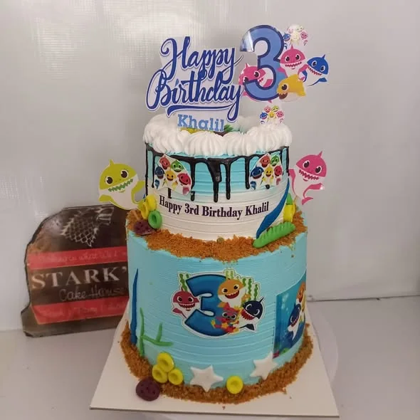 Kids character birthday cake by Stark’s Cake House in Turkana