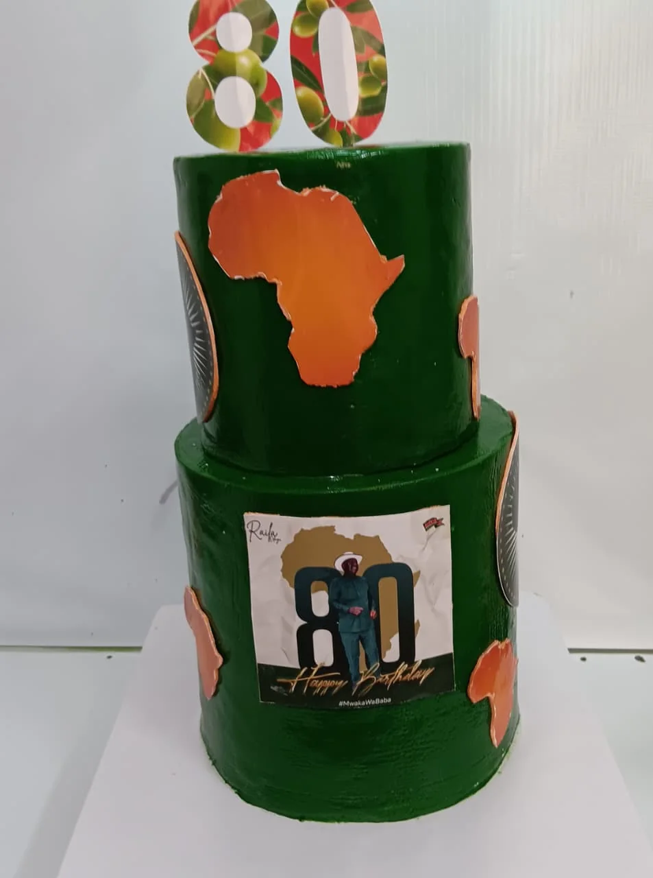 80th birthday celebration cake by Stark’s Cake House in Turkana