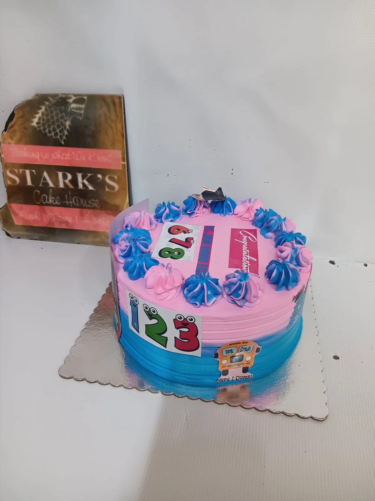 Minnie themed birthday cake by Stark’s Cake House in Turkana