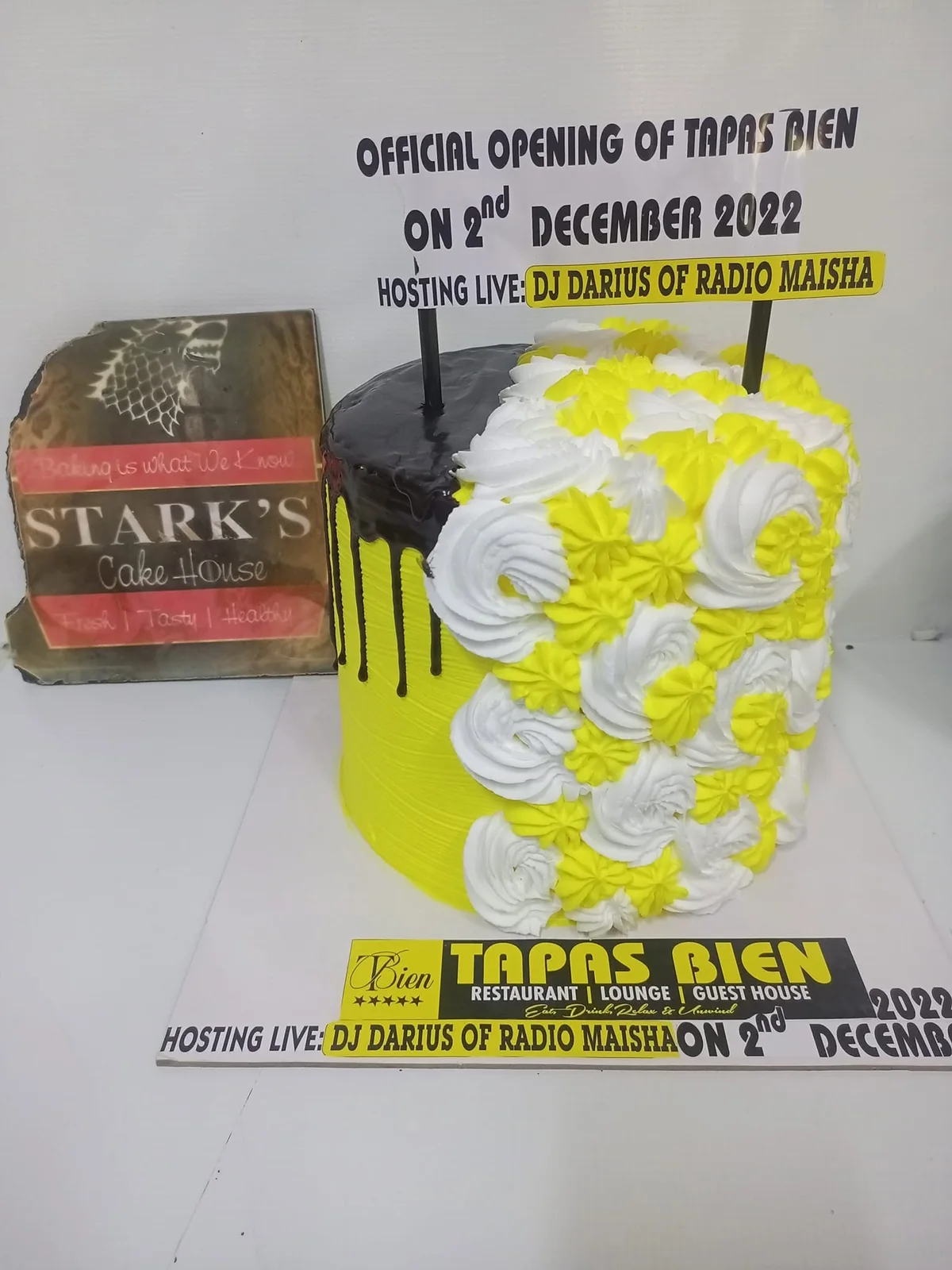 Corporate opening celebration cake by Stark’s Cake House in Turkana